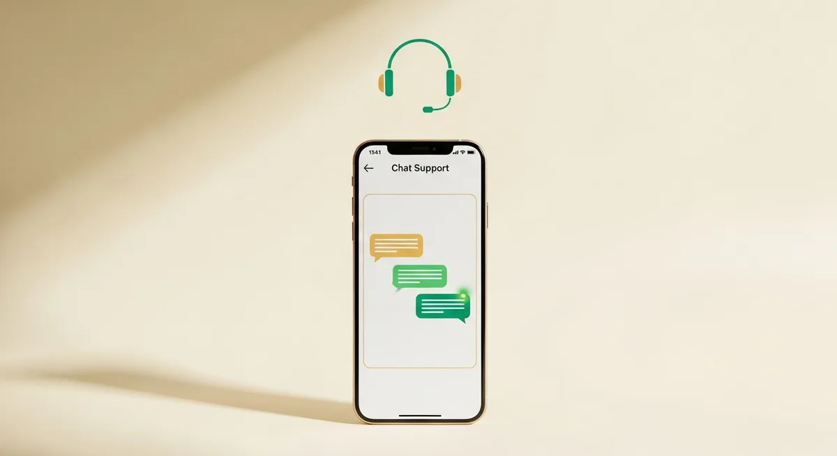 Yono rummy customer care — phone showing an in-app support chat