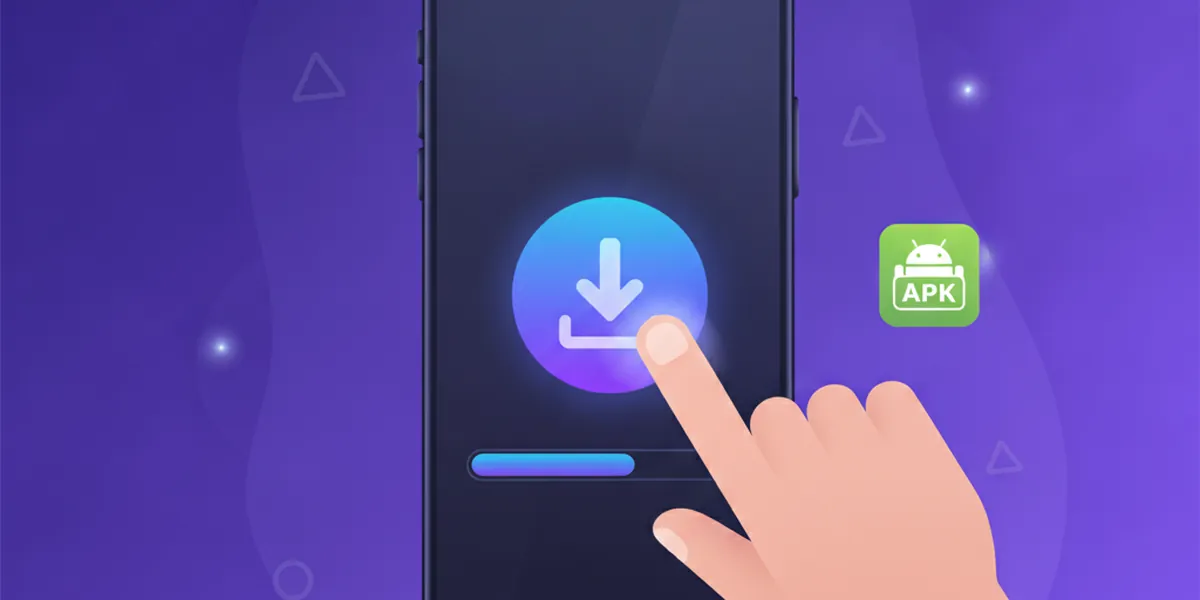 Step 1: tapping Download to save the ABC Rummy APK